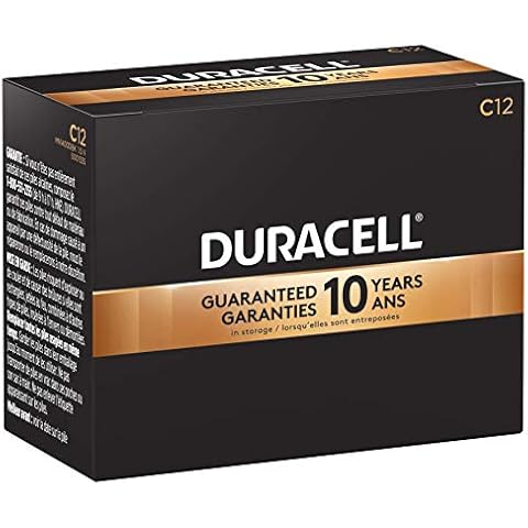 Duracell - CopperTop C Alkaline Batteries with recloseable package - long lasting, all-purpose C battery for household and business - Pack of 12 Cover