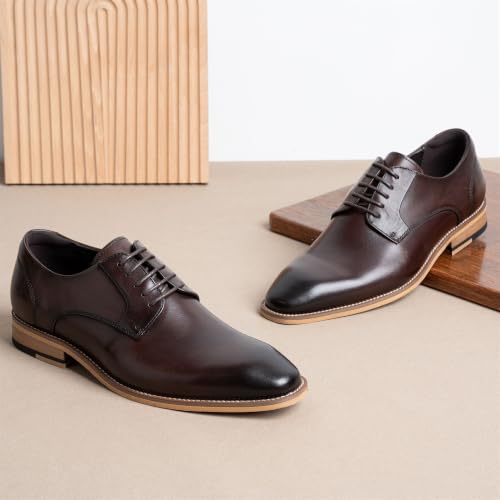 Image of Jousen Mens Dress Shoes Leather Oxford Classic Shoes Formal Business Dress Shoes for Men
