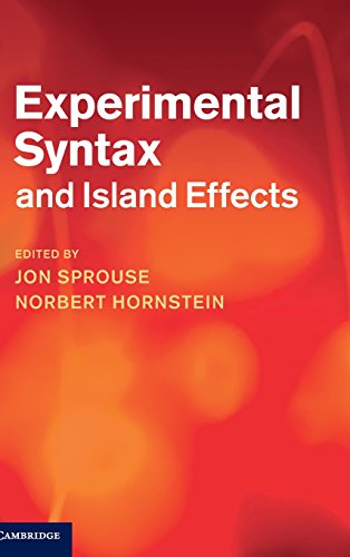 Experimental Syntax And Island Effects view 2