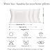JOGJUE Silk Pillowcase for Hair and Skin 2 Pack 100% Mulberry Silk Bed Pillowcase Hypoallergenic Soft Breathable Both Sides Silk Pillow Case with Hidden Zipper, Standard Size Pillow Cases (White)