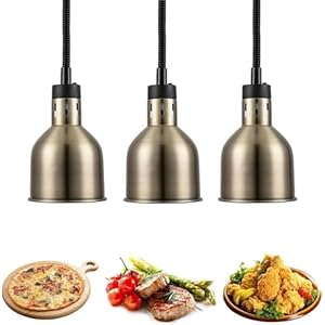 Buffet Flat Heater with 250W Bulb, Height Adjustable 60 cm, 180 cm, Light to Keep Food Warm, Kitchen Equipment