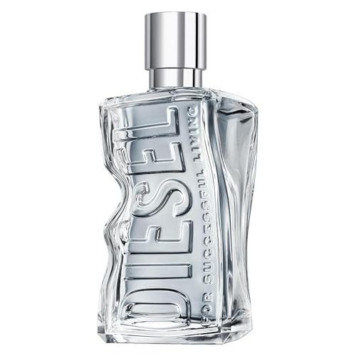Diesel D By Diesel, Eau de Toilette pour Homme en Spray Vaporisateur, Flacon Rechargeable, Parfum Frais & Énergisant, 100 ml