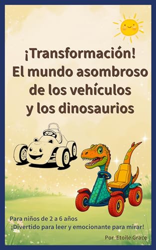 ¡Transformación! El mundo asombroso de los vehículos y los dinosaurios: Para niños de 2 a 6 años ¡Divertido para leer y emocionante para mirar! (Spanish Edition)