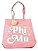 Sorority Shop Phi Mu Retro Pom Pom Tote Bag