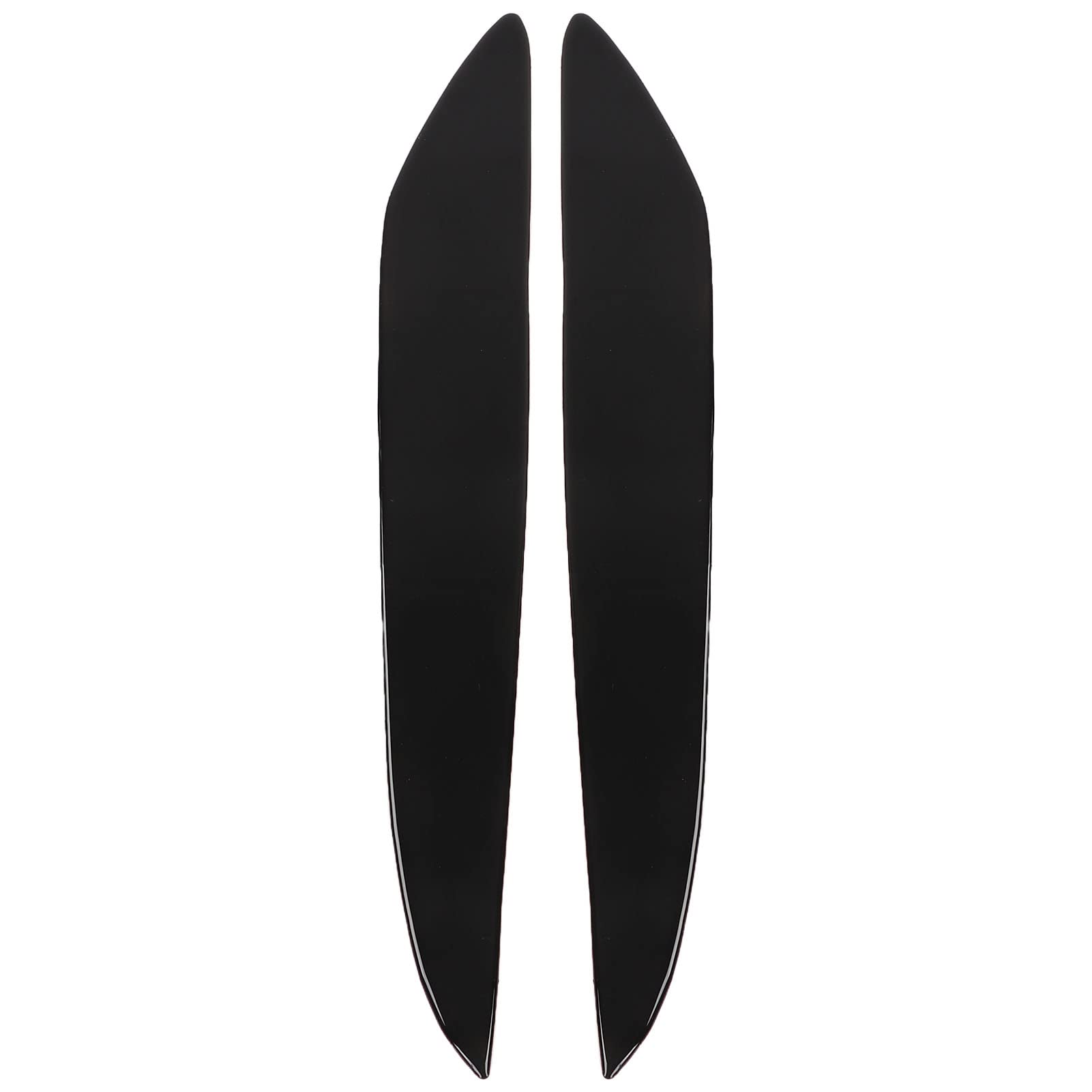 Aramox 2Pcs Left Right Headlight Eyebrow Eye Lid Cover Trim Sticker Piano Black Headlight Trim Fit for Mazda 3 2010?2013