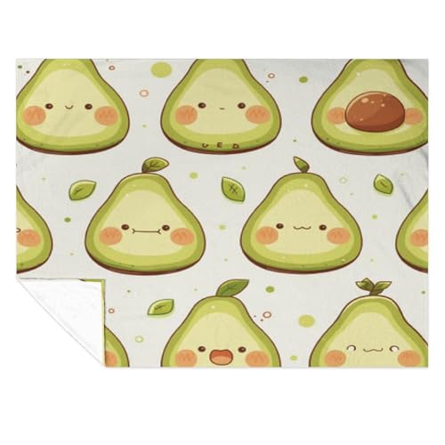 Couverture flanelle avocat plaid doux de qualité supérieure lit sofa - 7