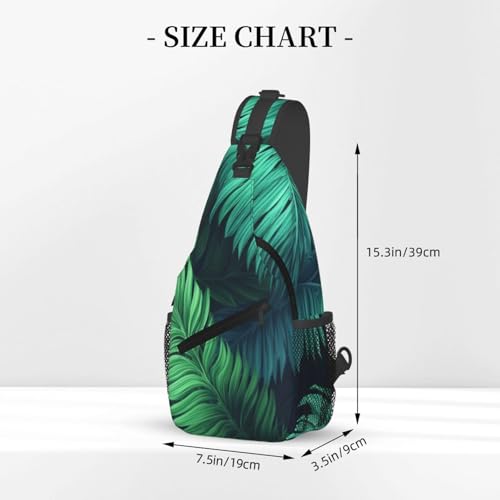 Bolso cruzado para hombre mochila de hombro tropical miniatura 3
