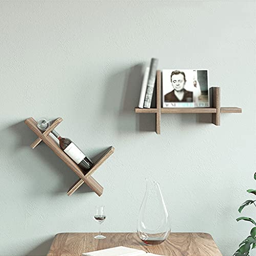 Étagère de rangement murale robuste JOZZY, présentoir flottant de qualité antique - 7