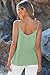 BLENCOT Tank Tops for Womens Summer Flowy Button Down V Neck Casual Sleeveless Trendy Shirts Spaghetti Strap Dressy Blouse Mint 2XL