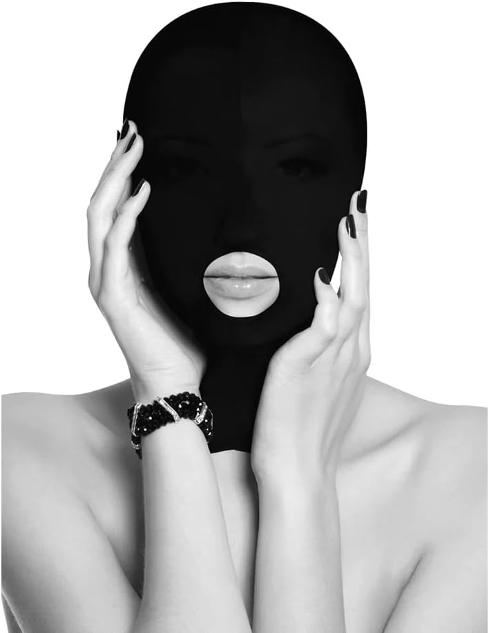 Shots Ouch! Black & White - Submission Mask With Open Mouth