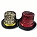 EPIPHQNY Top Hat, Elegant Magicians Hat Top Hats with Skull for Unisex Fashion Halloween Accessory Lady Panama Hats Detail Red