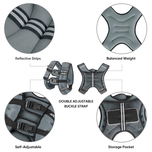 Image of APEXUP Weighted Vest Men Women, Weight Vest for Women Workout Equipment for Strength Training Running