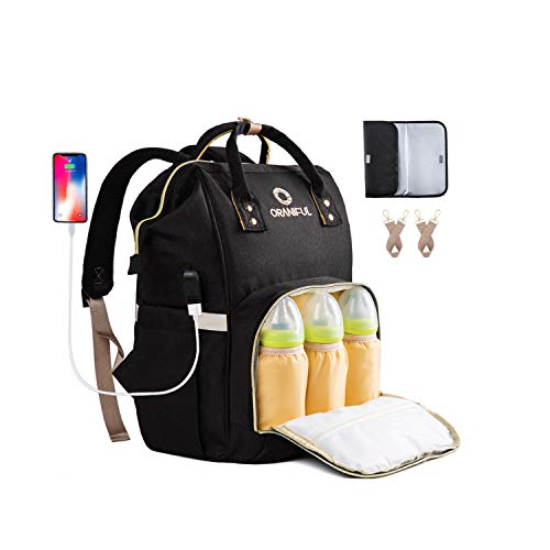 ORANIFUL Bolso Cambiador para Mamá de Pañales para Bebé de Gran Capacidad con Multifuncional