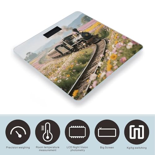 Báscula digital Steam Train para baño, capacidad 400 lb miniatura 3