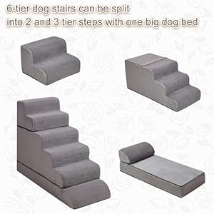 30-36-inches-High-Foam-Dog-Stairs-Steps-for-High-Beds-Tall-LitaiL-30inch-6-Tier-Pet-StairsSteps-for-High-Beds-Large-Dogs-Non-Slip-Dog-Ramps-for-Small-Dogs-for-Older-DogsCats-Injured - Cucciolini Doodles   30-36-inches-High-Foam-Dog-Stairs-Steps-for-High-Beds-Tall-LitaiL-30inch-6-Tier-Pet-StairsSteps-for-High-Beds-Large-Dogs-Non-Slip-Dog-Ramps-for-Small-Dogs-for-Older-DogsCats-Injured