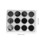DIYEAH Caja de Exhibición para Gemas con Tapa Acrílico Transparente Redondo Resistente Organizador Práctico para Joyas y Piedras Almacenamiento Seguro para Tiendas y Uso Doméstico