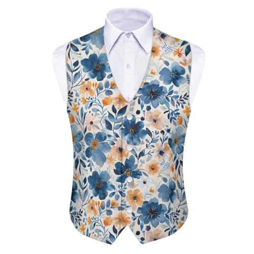 Men's Suit Vest Business Formal Dress 2025 Trendy Waistcoat Vest Button Down Sleeveless Casual 5