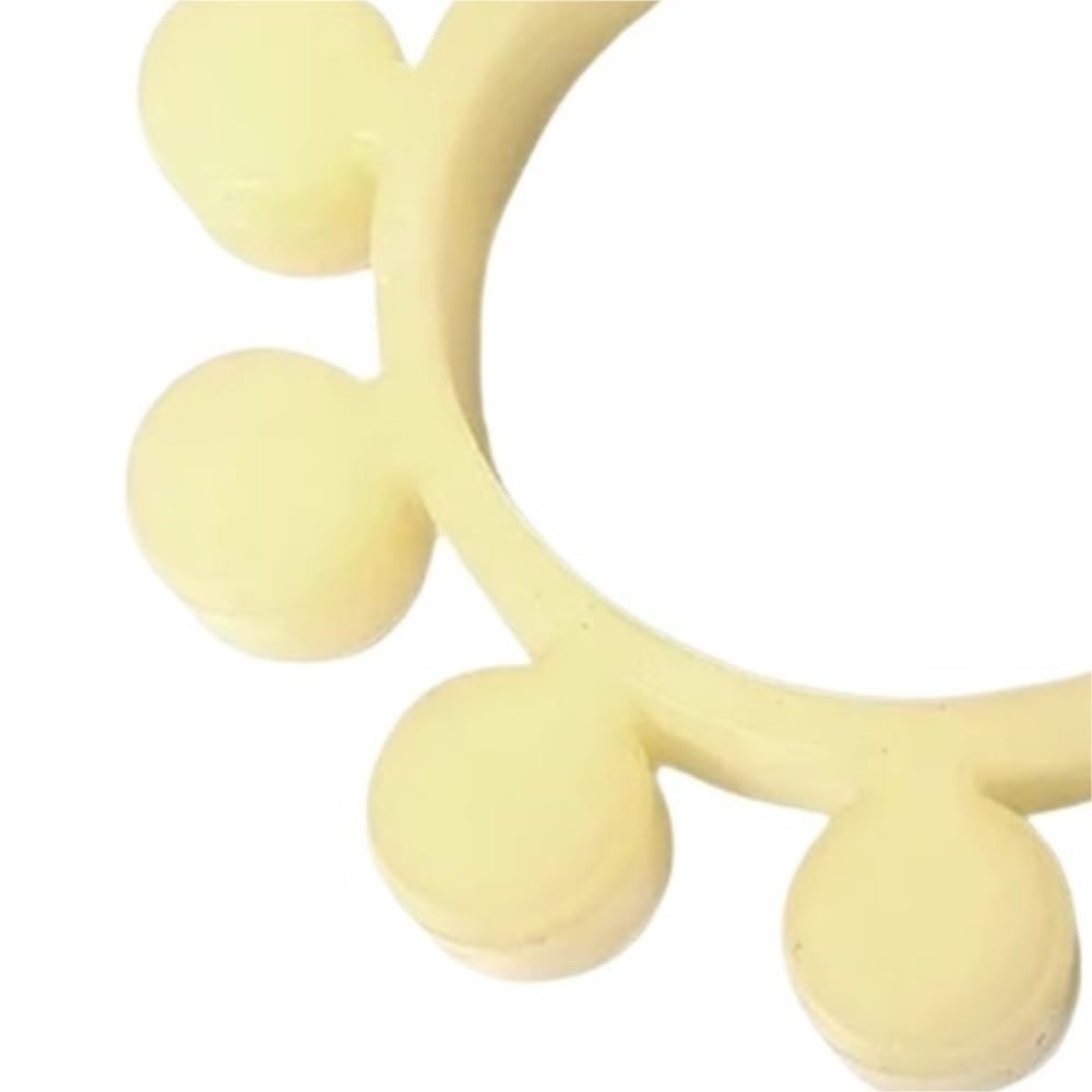 Giunto albero cuscinetto tampone flessibile, 1 pezzo elastico Plum Blossom for accoppiatore, tipo di accoppiamento guarnizione in poliuretano(White,295x170x50mm)