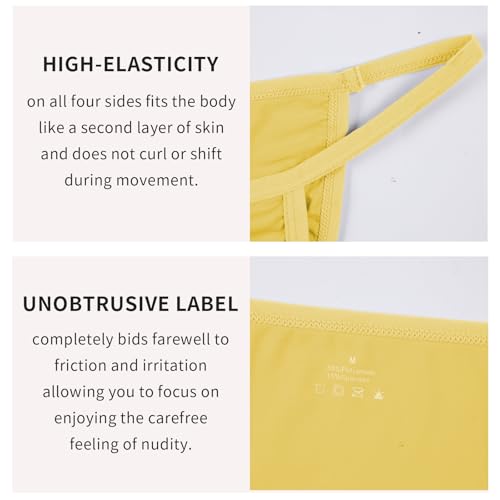 Mens Thongs Brief, Soft and Breathable Ice Silk Comfort G-String Underwear for Daily and Sports Wear4