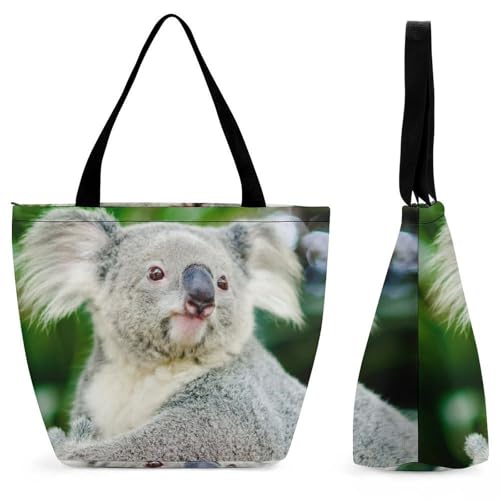 Sac de shopping femme Koala grand sac à main à bandoulière de voyage 28.5x18x32.5cm