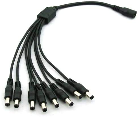 [Ul Certified] Ac To Dc 12V 5A Power Supply Adapter With 8 Way Splitter Cable For Cctv Security Camera Dvr Led Ul Listed Fcc #TOP2