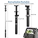 Selfie Stick Bluetooth, 4-in-1 Extendable Selfie Stick Tripod with Wireless Remote Shutter for iPhone X/8/8P/7/7P/6s/6P, Galaxy S9/S9 Plus/S8/S7/ S6/S5/Note 8, Google, Huawei and More