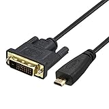 uxcell Adapter Cable Micro HDMI to DVI Cable Male to 24 1 Male for HDTV DVD Projector 3ft 1m Black
