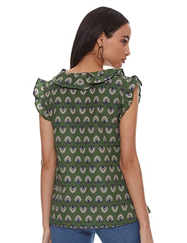 Image of Desi Belle Women's Regular Blouse (DBCTTP-6 Green XXXL)