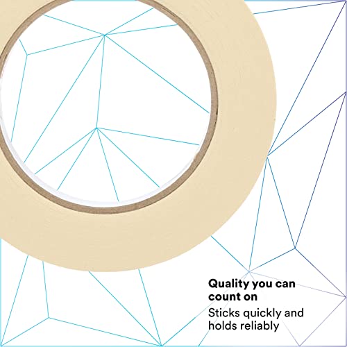 Image of 3M Masking Tape 2307, Tan Color, General Purpose, Rubber Adhesive, Crepe-Paper Backing, 72 mm x 55 m, 5.2 mil, 12 /Case