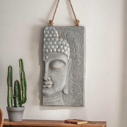 K&L Wall Art 3D Buddha Wandbild Steinoptik Wandskulptur asiatische Feng Shui Deko Wandschild Betonoptik Wandfigur Floral K&L Wall Art 3D Buddha Wandbild Steinoptik Wandskulptur asiatische Feng Shui Deko Wandschild Betonoptik Wandfigur Floral