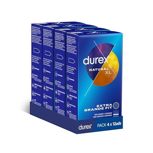 Durex Preservativos Originales Natural Plus Talla XL 4x12 condones Más Grandes