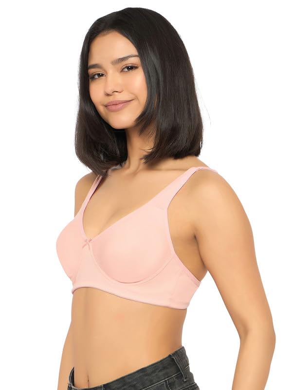Image of Clovia Women's Cotton Solid Non-Padded Full Cup Wire Free T-Shirt Bra