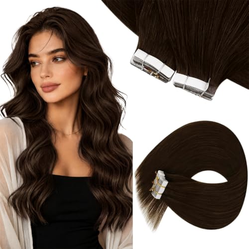 Image of Sunny Hair Tape in Hair Extensions Chocolate Brown 60g 40PCS