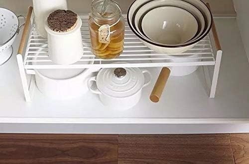 Kitchen Iron Double-Layer Condiment Bottle Rack Kitchen Iron Shoes Seasoning Box Storage Shelf Cosmetic Jars Holder