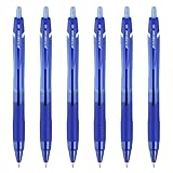 Uni-Ball Jetstream Elements Ballpoint Pen, Medium Point (1.0mm), Blue Ink, 6 Pens