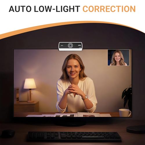 Image of Webcam for PC,HD 1080P USB Plug-and-Play Computer Web Camera, HighDefinition Webcam for Desktop Laptop,Ideal for Online Class, Video ConferenceLive Streaming & Gaming