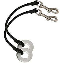 TACO Marine COK-0021-2 Glass Eye with Shock Cord - 12", Pair , Black
