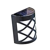 An der wand montierte solarleuchten: abs-kunststoff mit wasserdichtem schutzgrad ip44 sorgt dafür, dass die solarleuchten gut funktionieren, egal ob es regnet oder schneit.