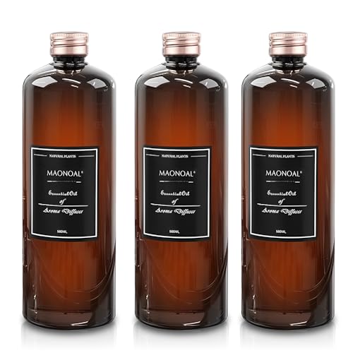 3-Pack Address Scent Diffuser Oil (500ml x 3), Bulk Luxury Hotel Fragrance Refill, Natural Essential Oils for Commercial Use