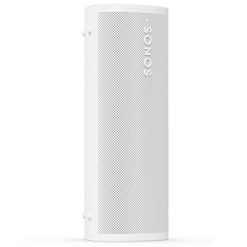 Image of Sonos Roam 2 - Lightweight Portable Waterpoof Speaker with Bluetooth, WiFi, 10 Hour Battery Life and Voice Control for Home and Outdoor Use - White