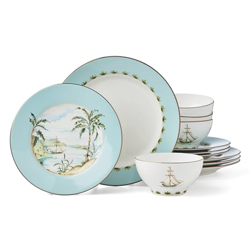 Lenox 896694 British Colonial Tradewind 12-Piece Dinnerware Set, Set of 4