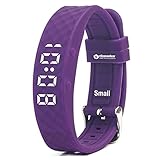 eSeasonGear VB80 Vibrating Alarm Watch, Silent Vibration Shake Wake ADHD Medication Reminder (Purple-Small)