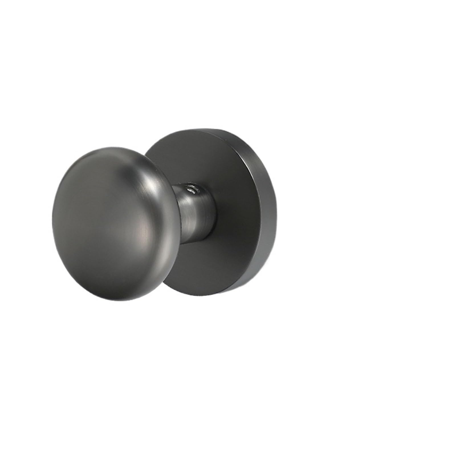 ZONSHJDKR Magnetic Door Lock Zinc Alloy Handle Invisible Knob for Wooden Bedroom Room Modern Simple Keyless(Simple Gray Round Invisible Lock)