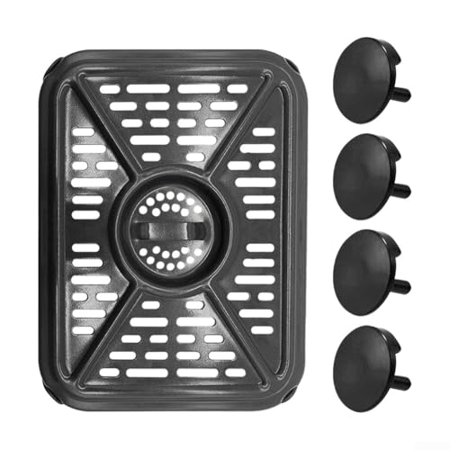 Replacement Air Fryer Grill Pan for Foodi 10QT DualZone DZ401 DZ550 Air Fryers, steel crisper plate promoting even heat distribution and dishwasher safe cleaning