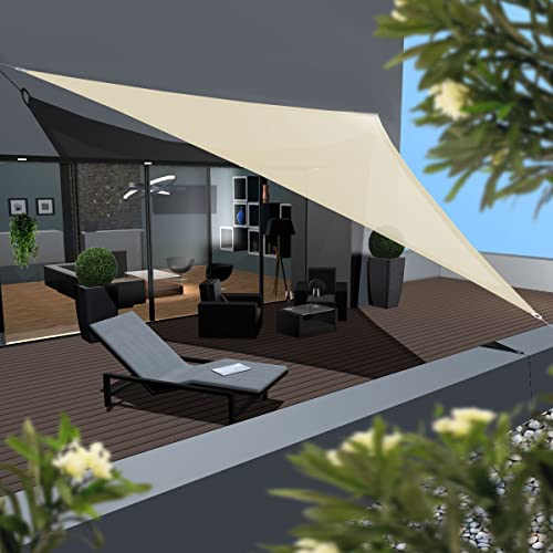 Toile d'Ombrage Perméable pour Terrasse et Déjeuner d'Été Convivial