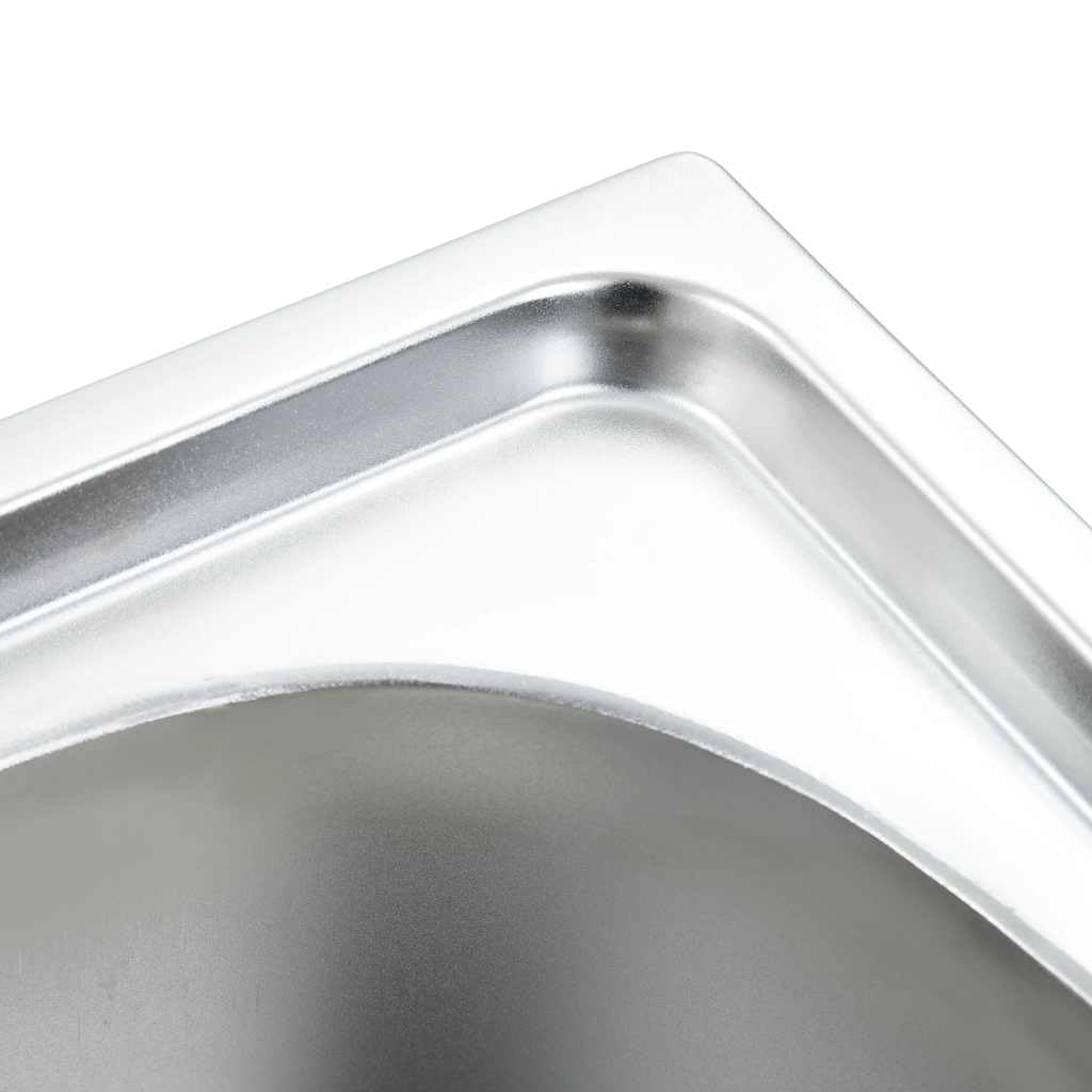 Fregadero doble de acero inoxidable con colador y sifón, doble lavabo extraprofundo para sartenes grandes, resistente a los arañazos, resistente a las manchas, duradero, fácil de limpiar y montar,
