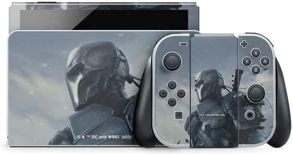 Skinit Decal Gaming Skin Compatible with Nintendo Switch OLED (2021) - Officially Licensed DC Comics Arkham Origins Arkham Logo Design