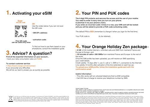 12GB 14 days Orange Europe eSIM