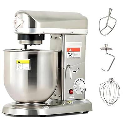 Multifunction Blender,Electric Stand Mixer,Stand Mixer,3 Speeds Adjustable,With Egg Beater,Beater and Dough Hook,Commercial Kitchen Cake Mixer,For Cookie,Cake,Bread Baking StainlessSteel-10L