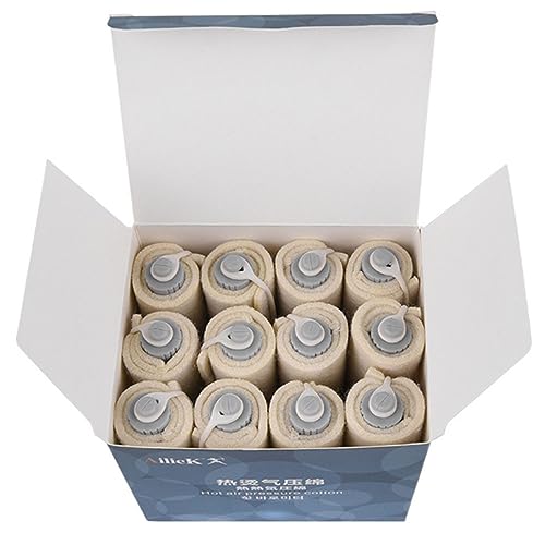 Housoutil 12pcs Perm Insulation Cotton Pad for Hair Perm Heat Insulation Soft Curls Salon Accessories